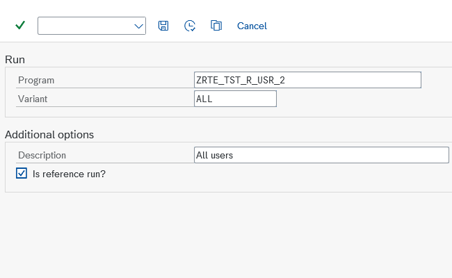 Slide 3: Create reference run
